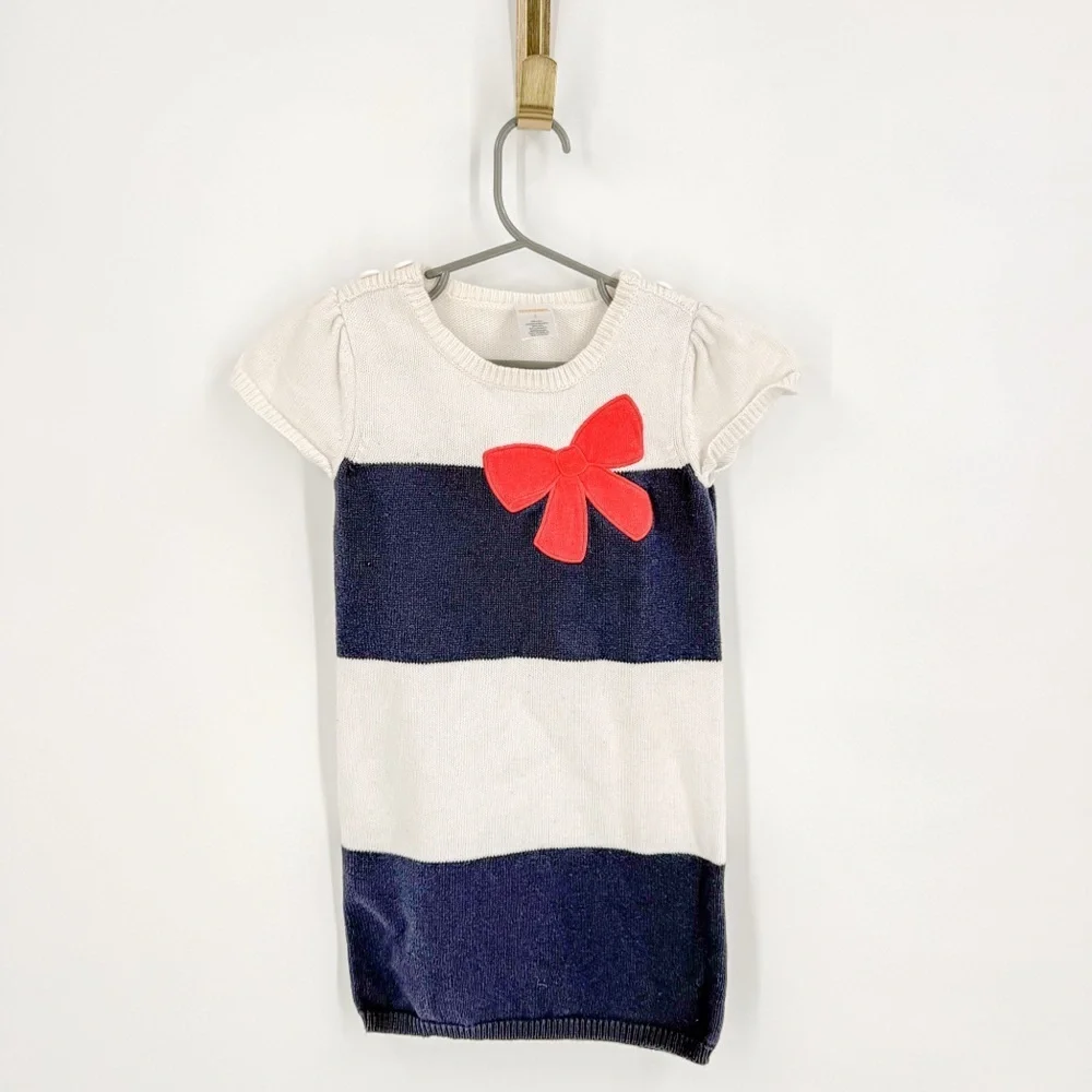 Gymboree Blue and White Casual Dress with Bow